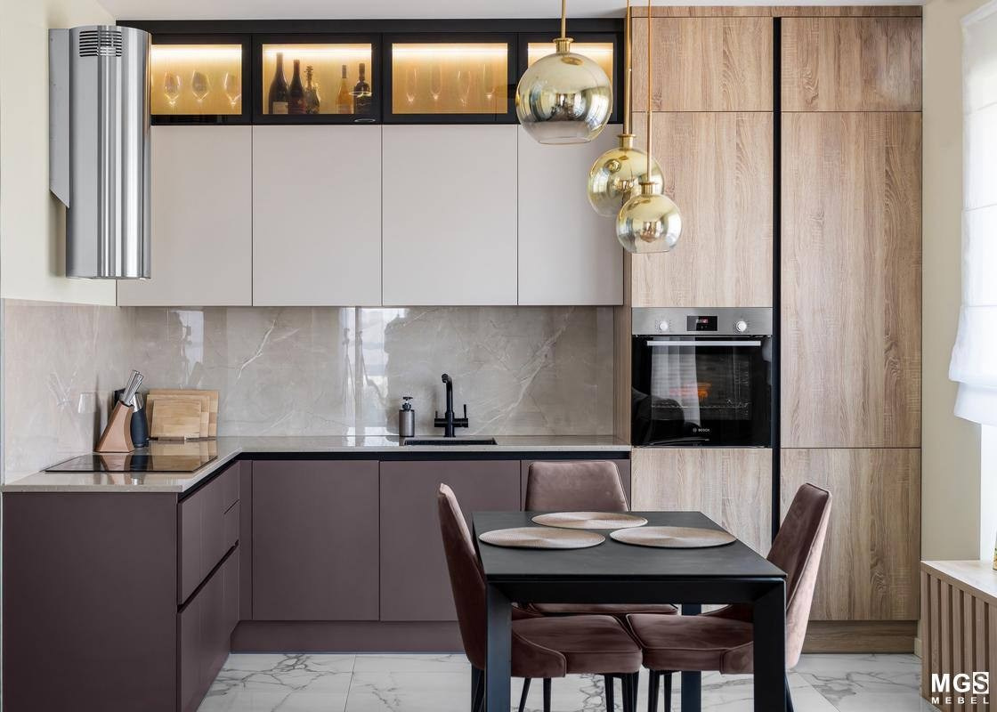 Купить кухонный гарнитур MGS мебель можно в фирменном магазине в Ростове-на-Дону