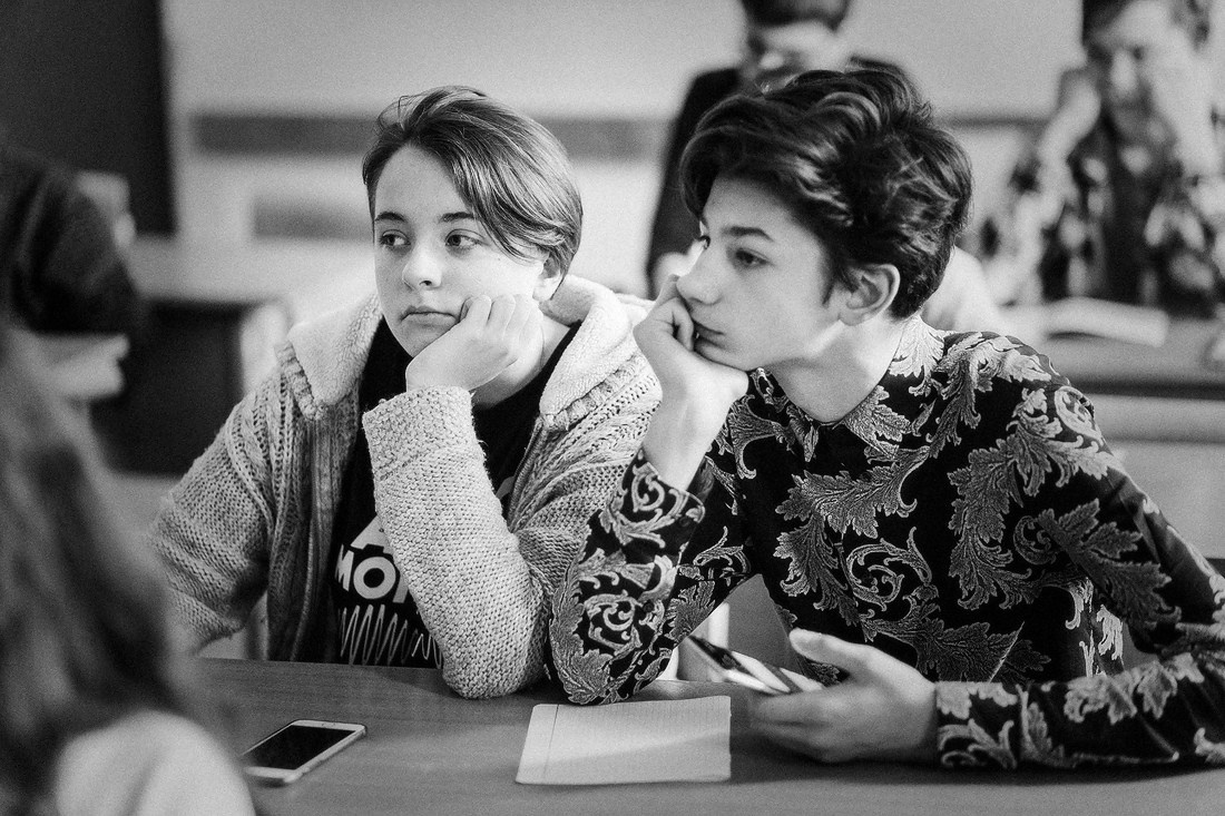 Фоторепортаж со школьного урока 4-го класса. Репортажный фотограф Борис Геер