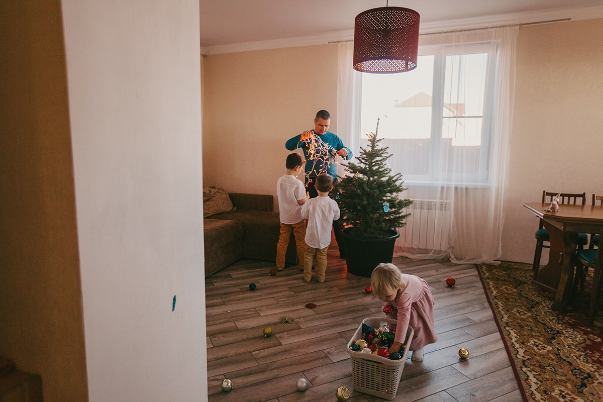 Дом. Семья. Новый год. Семейный фотограф в Белгороде Аня Никифорова