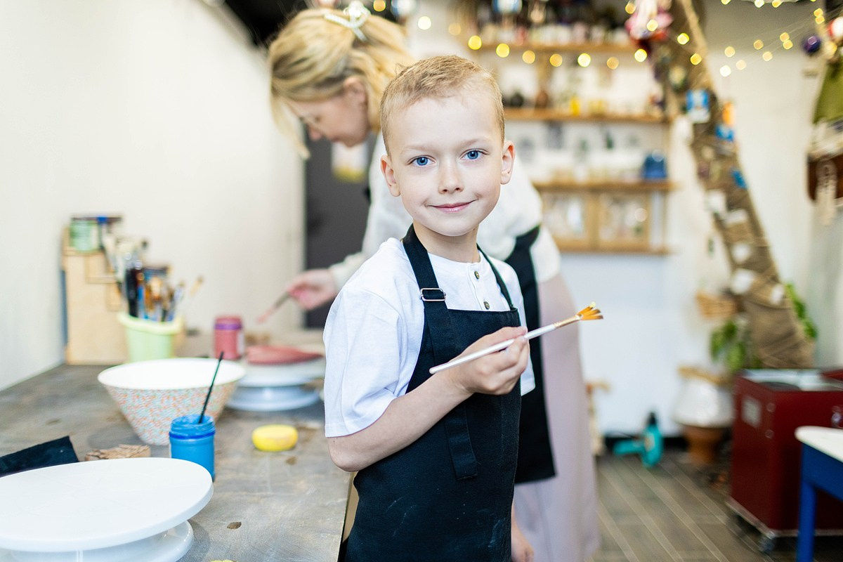 Семейные истории в гончарной мастерской. Детский и семейный фотограф Домодедово