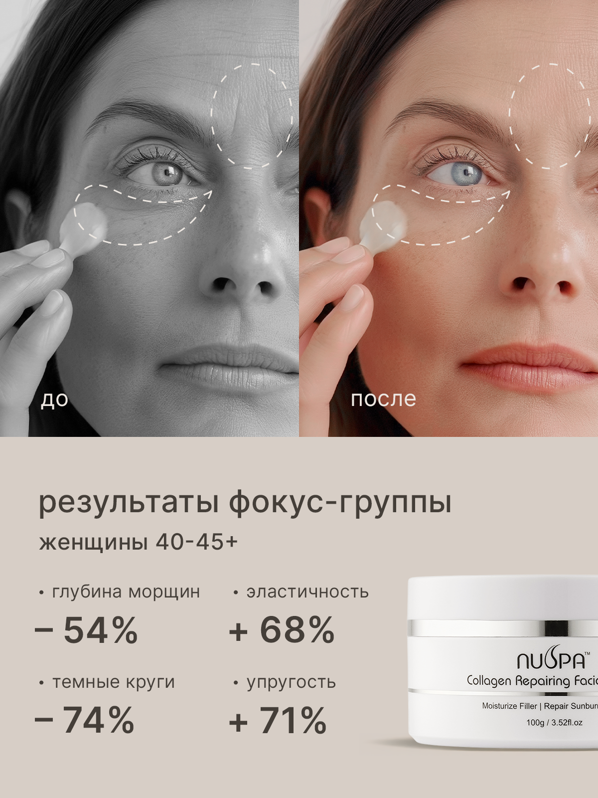 Крем для лица. Разработка фирменного стиля, брендбука, логотипа (логобука), инфографика для маркетплейсов, Новосибирск