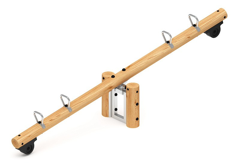 Качалка-балансир (Лиственница) ИО 21.Р.01.02-Л.И1 Габариты (ШхДхВ): 3900х740х940 Зона безопасности, мм: 5900х2740