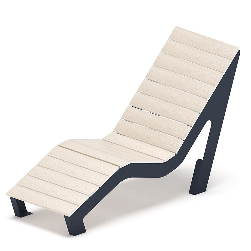 Шезлонг парковый - МФ 42.03.01-01 (Светлый дуб) Д:580 (под анкера) Габариты (ШхДхВ): 1690x580x930 мм 