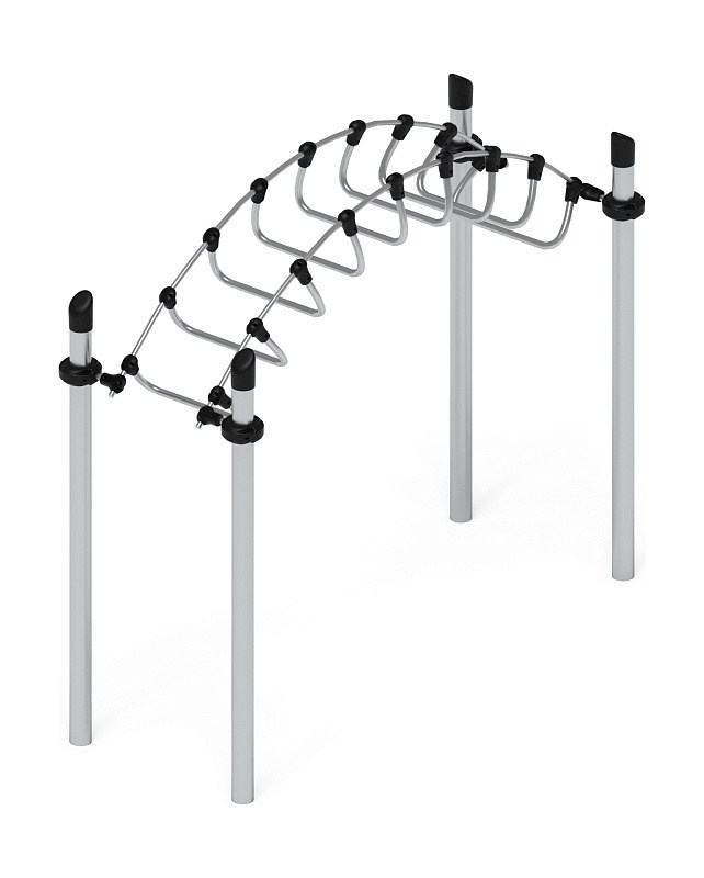 Спортивная серия СК 2.06.10 Габариты (ШхДхВ): 3210x1210x2710 Зона безопасности, мм: 6210x4210 Возрастные ограничения 5-12 лет