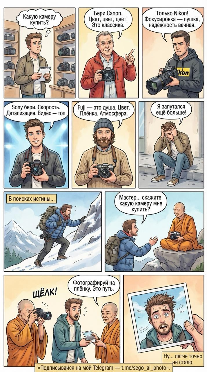 Комиксы. Сергей Горшенин — профессиональный фотограф