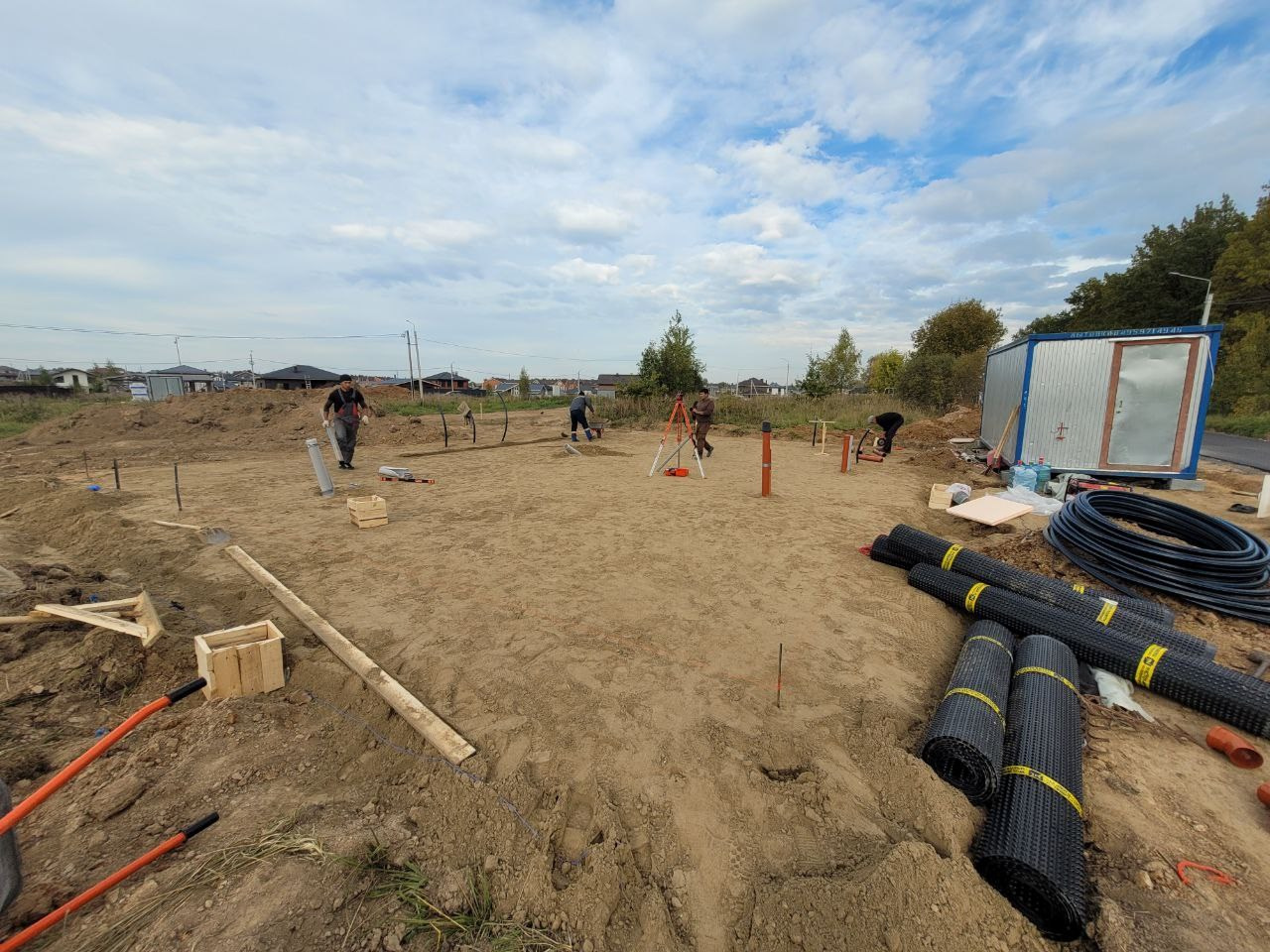 Проверка песчаного основания Плотномером 