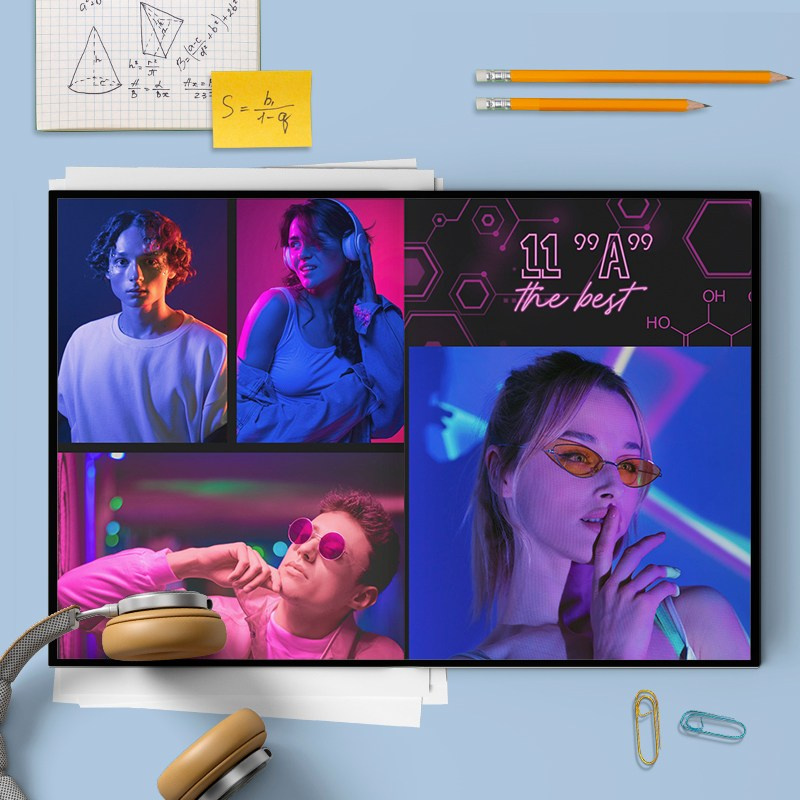 Альбом до 30 разворотов для 9 и 11 класса. Школьный фотограф Троицк