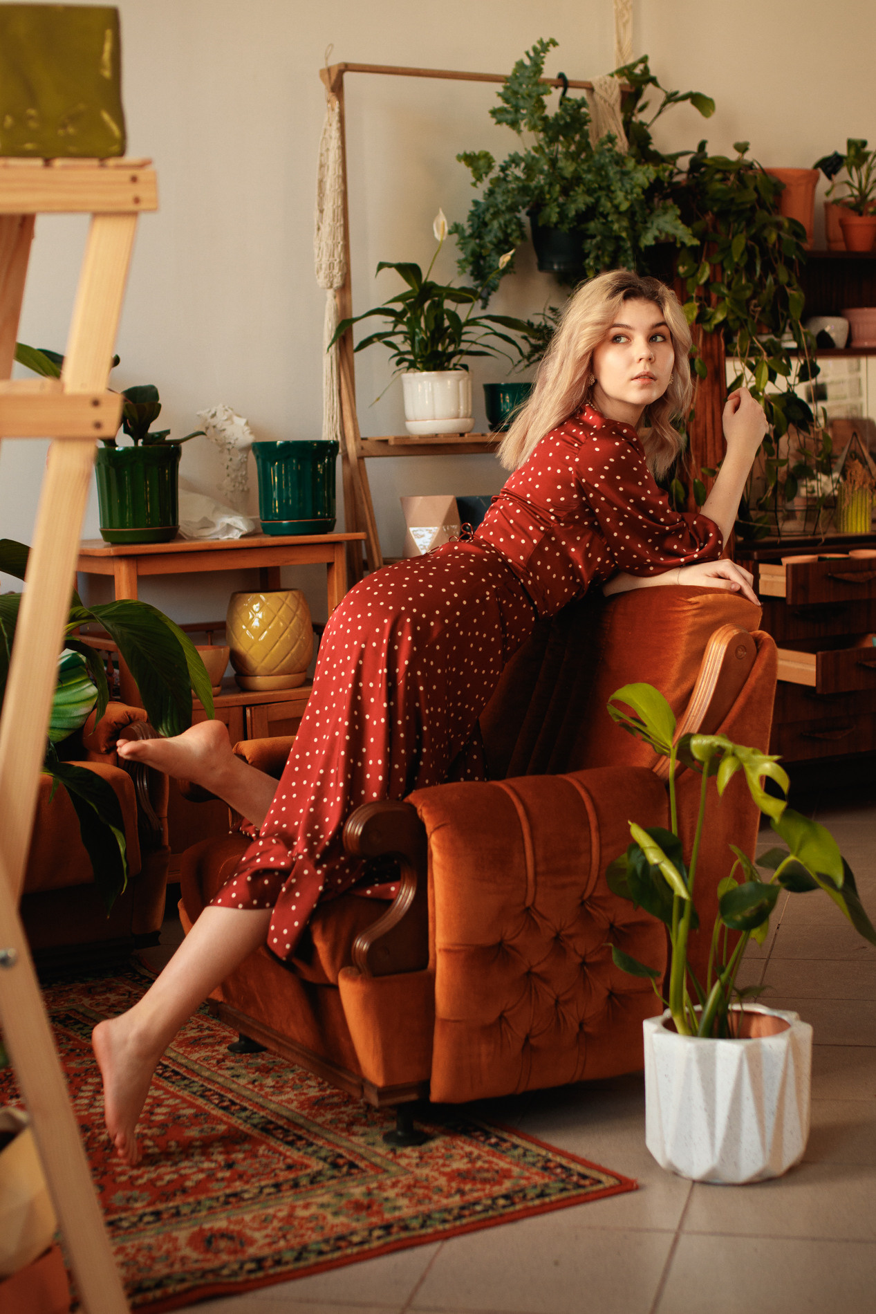 Красный сарафан. Фотограф в Самаре Юля Борщ