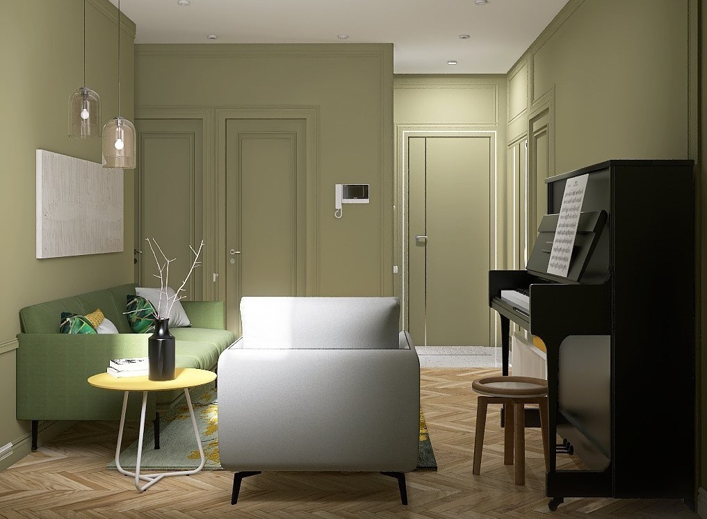 Дизайн-проект в старом фонде. Главная