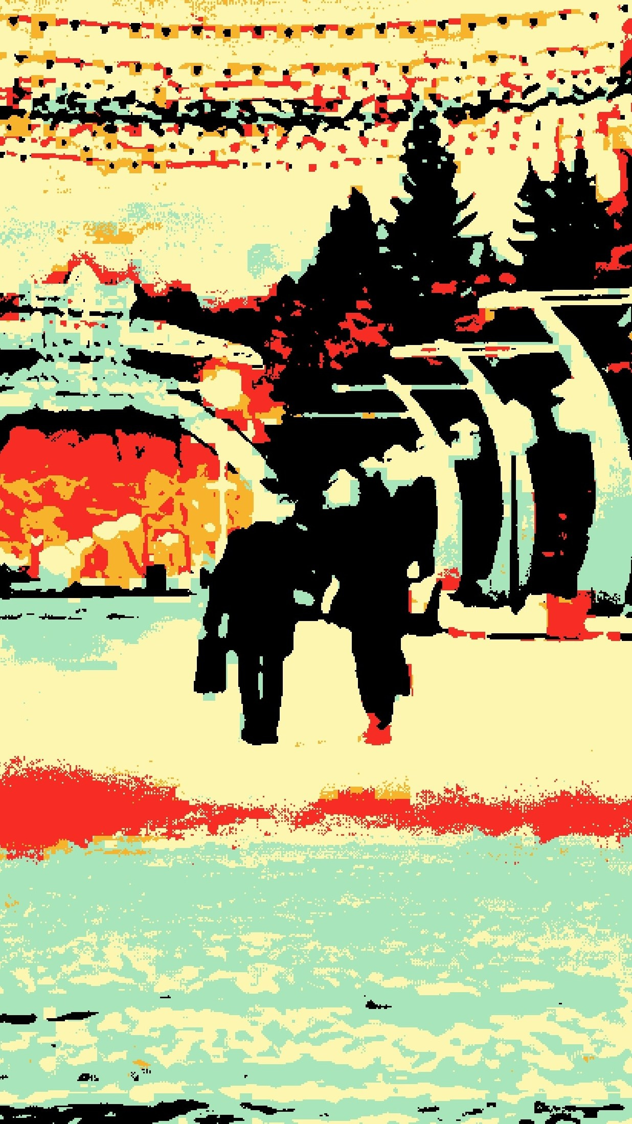 В движении. Визуальный арт пиксельный художник Василь Пиксель