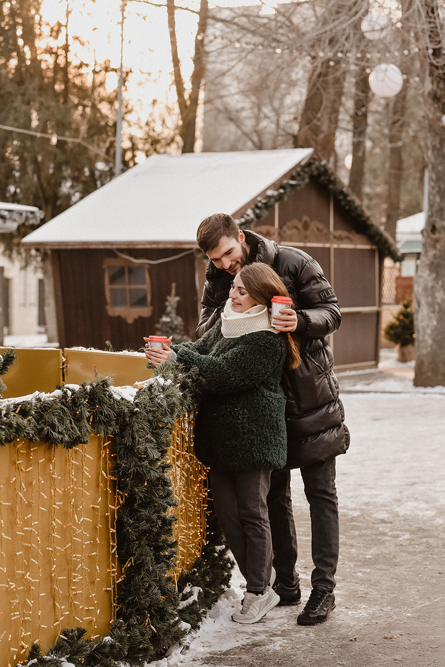 Вика и Максим на катке. Свадебный и семейный фотограф в Ростове-на-Дону Елена Сторожок