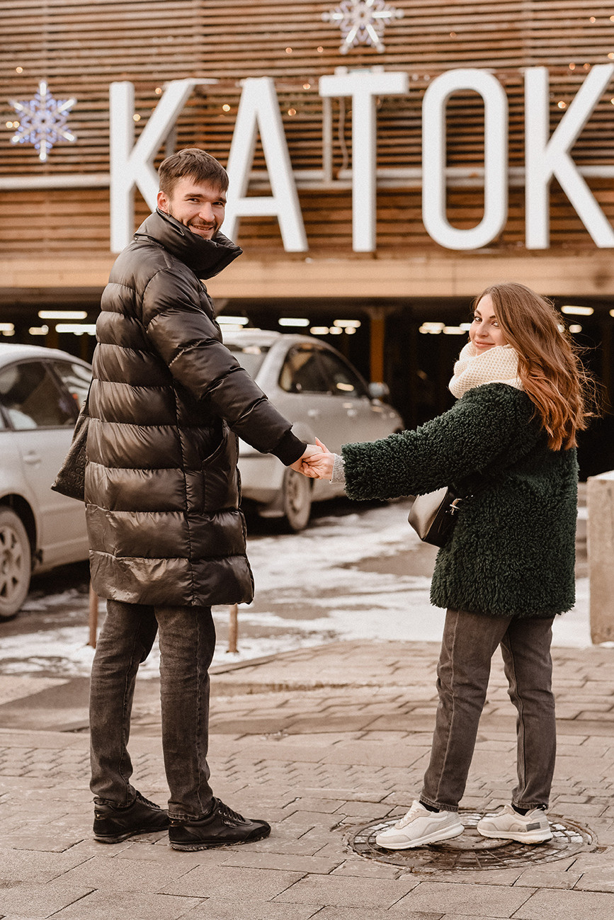 Вика и Максим на катке. Свадебный и семейный фотограф в Ростове-на-Дону Елена Сторожок