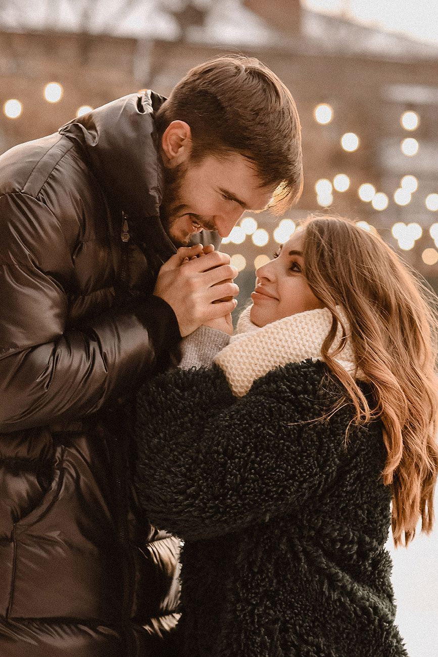 Вика и Максим на катке. Свадебный и семейный фотограф в Ростове-на-Дону Елена Сторожок