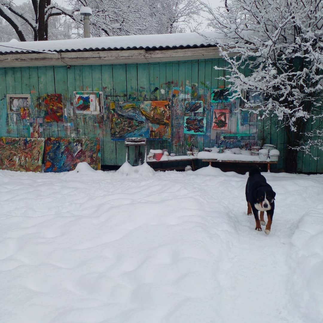 In my studio. Художник Артем Диатян искусство Москва