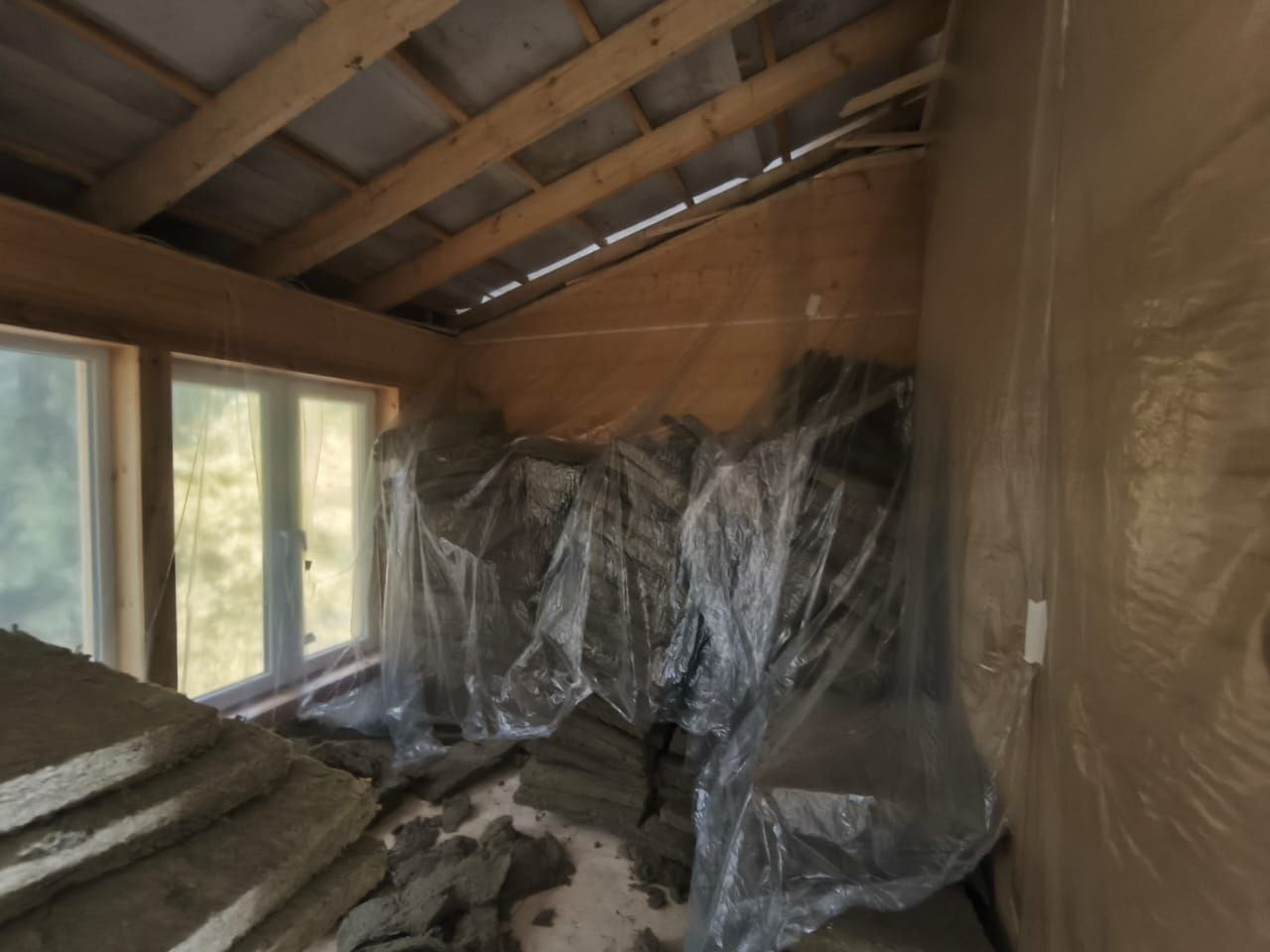 утепление кровли 