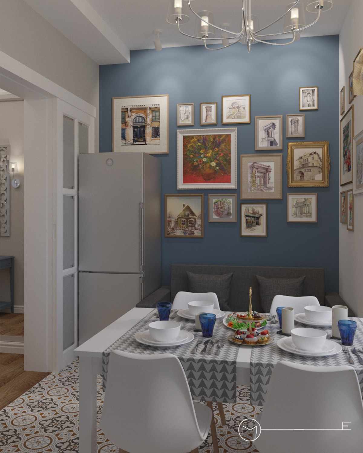 КВАРТИРА С МИНИГАЛЕРЕЕЙ. Марченкова Екатерина|ДИЗАЙНЕР ИНТЕРЬЕРА г. Иваново