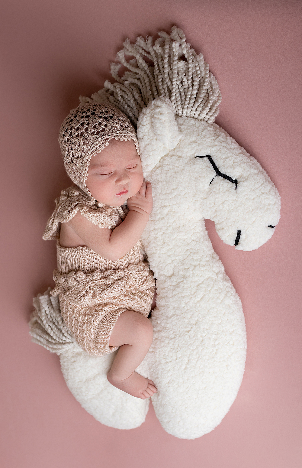 Newborn съемка Анюты. Фотограф новорождённых и малышей до года в Москве и Московской области