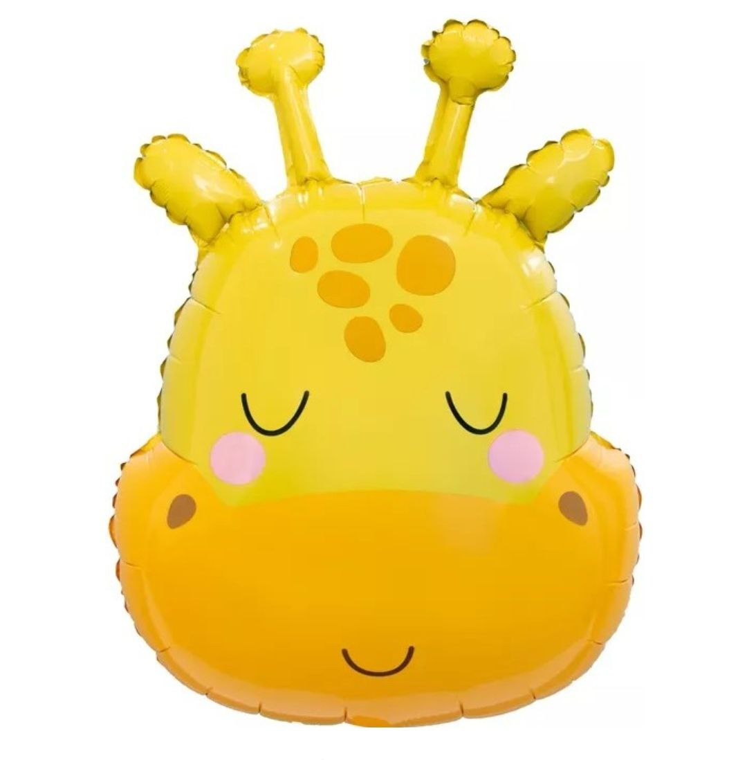 Фольгированный шар жираф желтый голова 74см, 800 рублей