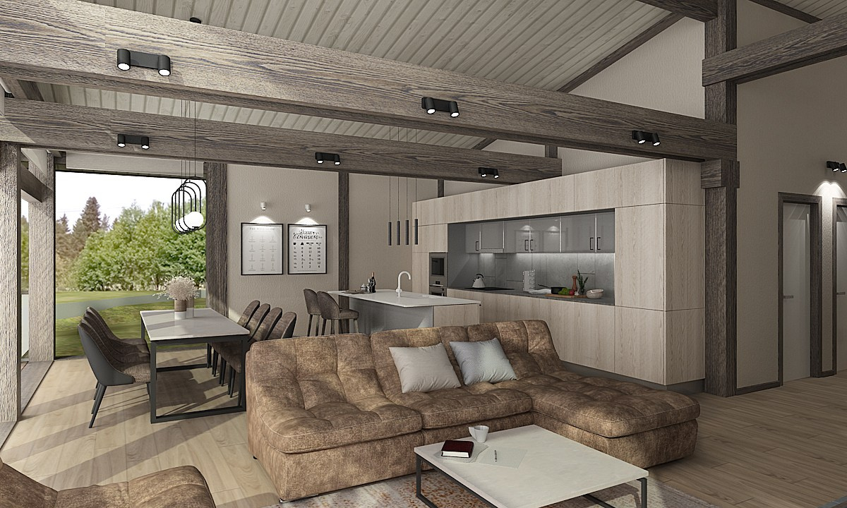 Дом в п. Вуорио. Дизайнер в Санкт-Петербурге Дмитрий Цыбулько