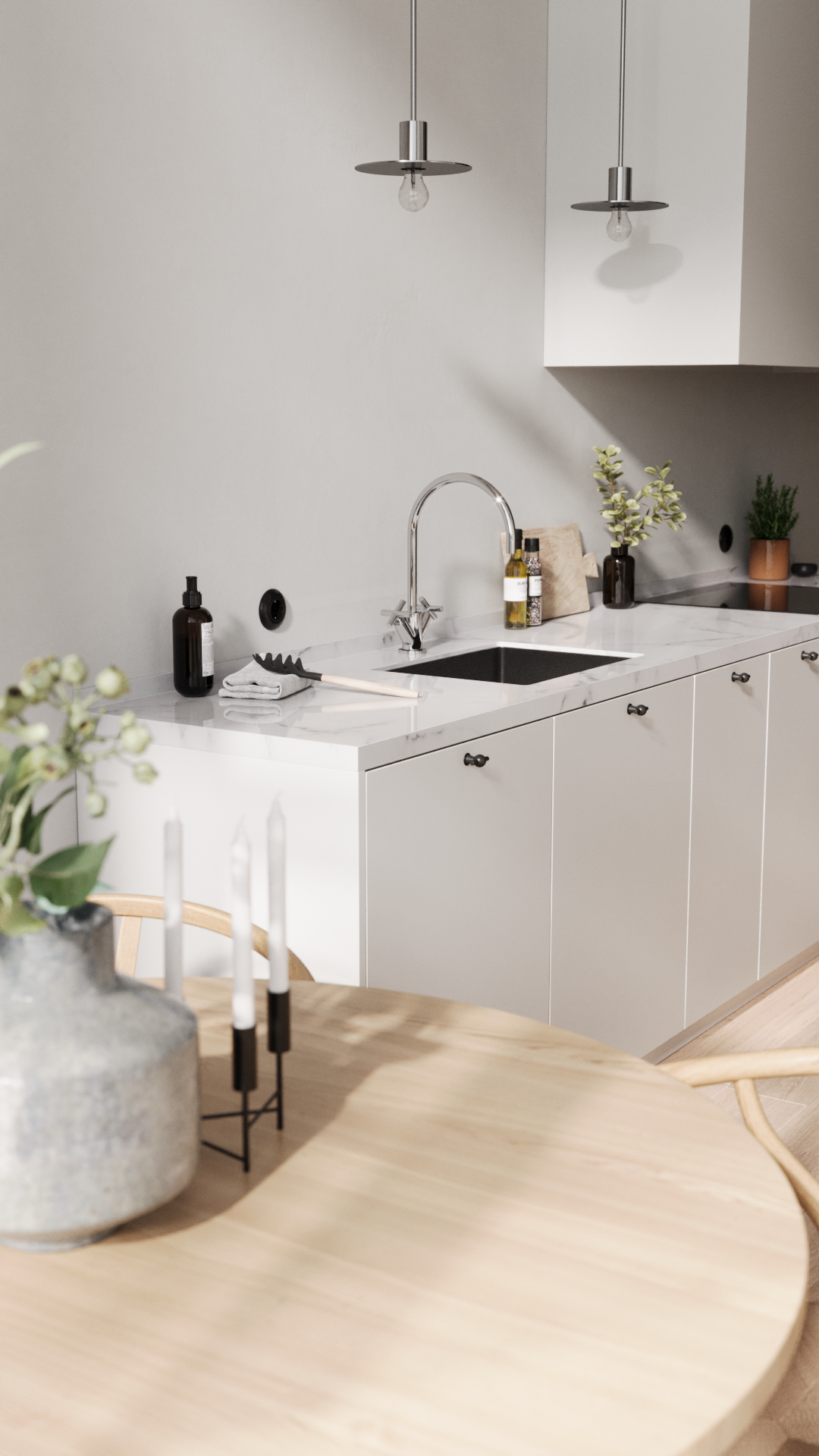 Minimalist interior. 3d визуализатор интерьера Анастасия Лосицкая