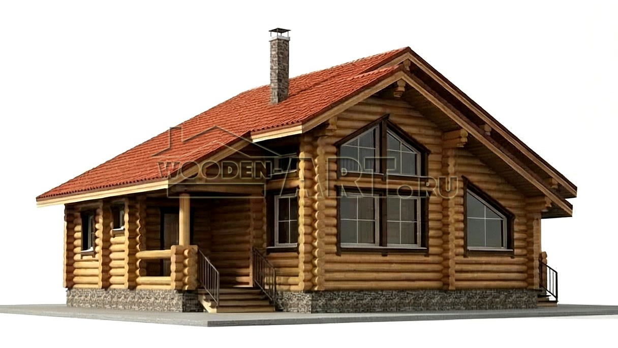 «Сурмеево» 197 кв. м. Проекты деревянных домов. Архитектор Ольга Мальцева