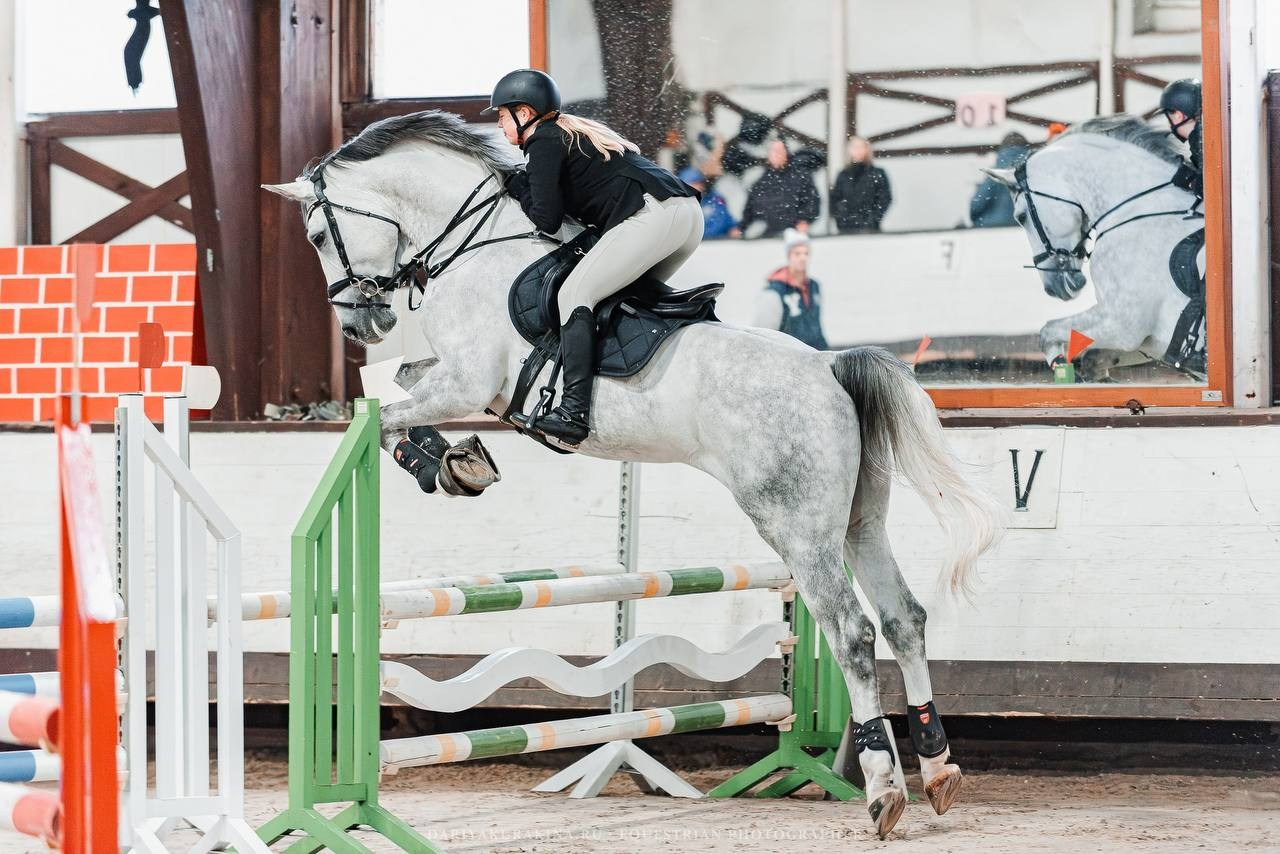ОТКРЫТИЕ ЗИМНЕГО СЕЗОНА ПО КОНКУРУ В КСК «БЕЛАЯ ДАЧА». Куракина Дарья • Конный фотограф