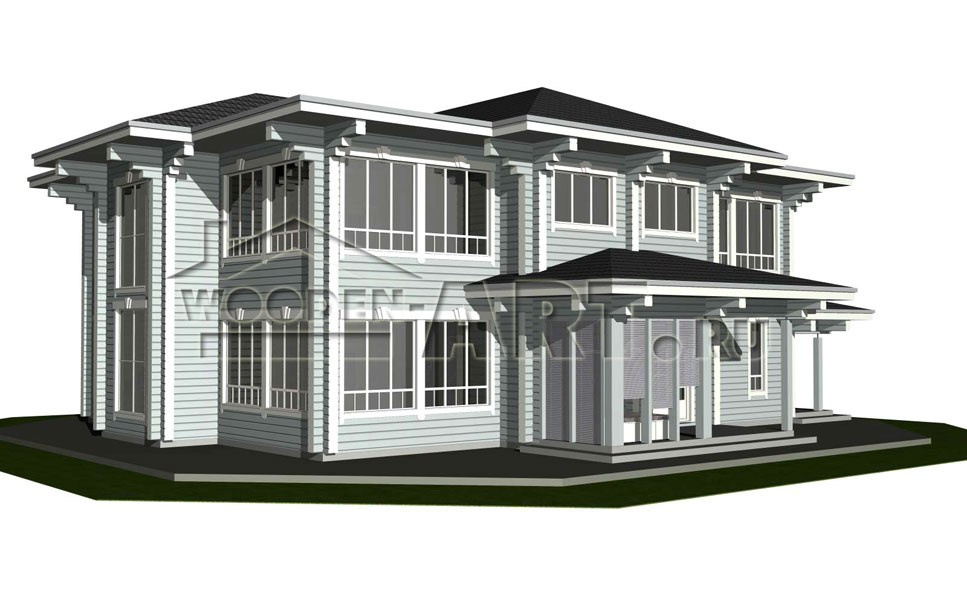 «Жуковка» 546 кв. м. Проекты деревянных домов