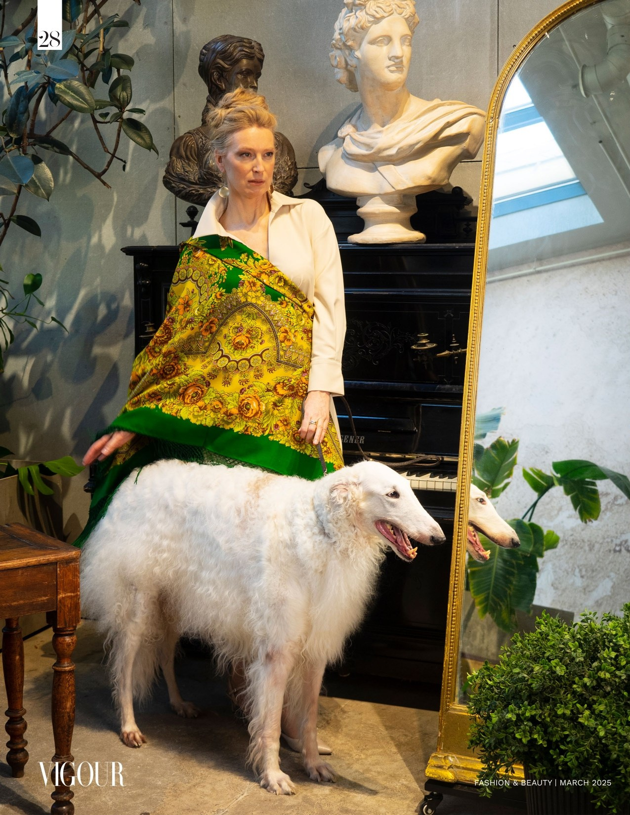 Публикация в Vigour Fashion Magazine, 2025. Коллекционер и искусствовед Олеся Ястребова