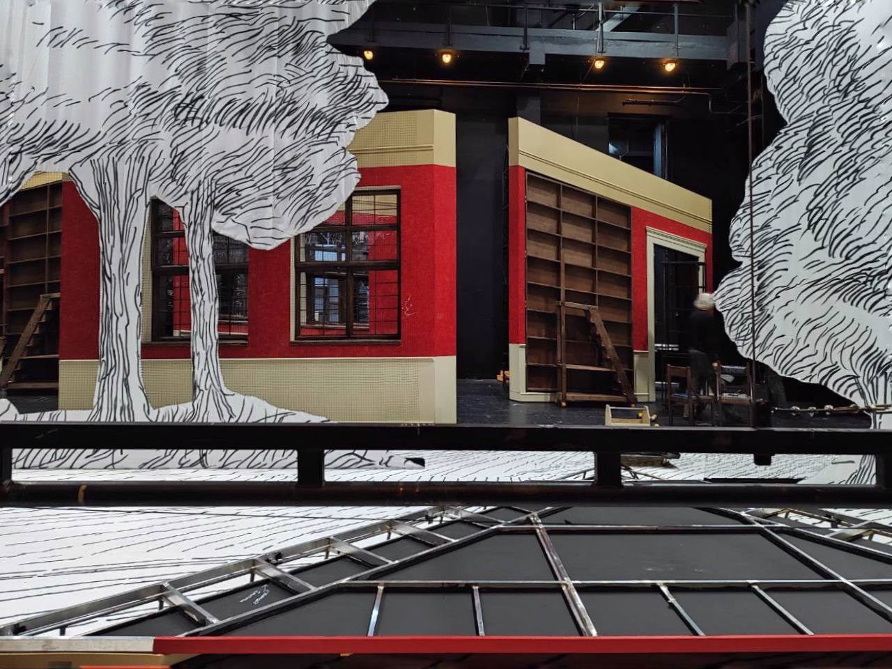 Декорации для спектакля «Аркадия» | Мастерская Петра Фоменко. История занавеса. Превращаем идею в технологию