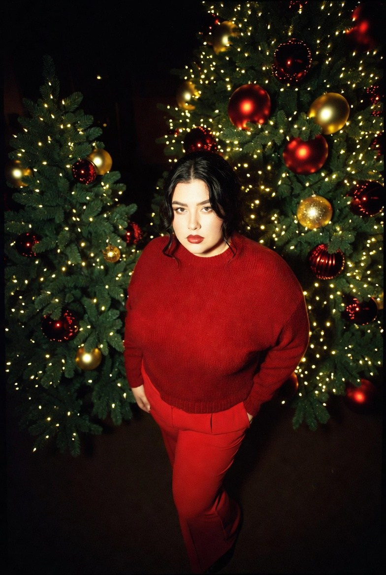 Плюс сайз в красном