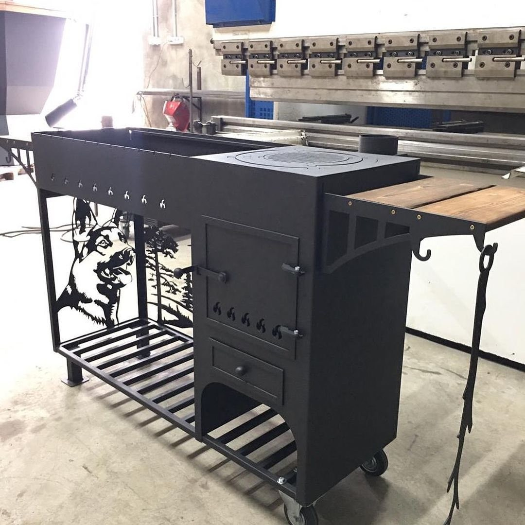 Мангалы с печью под казан. Купить / заказать мангал для дома в Краснодаре от производителя «Мангал Мастер»