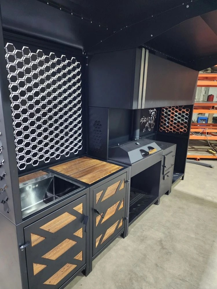 «Вектор» мангальная зона. Купить / заказать мангал для дома в Краснодаре от производителя «Дарбин»