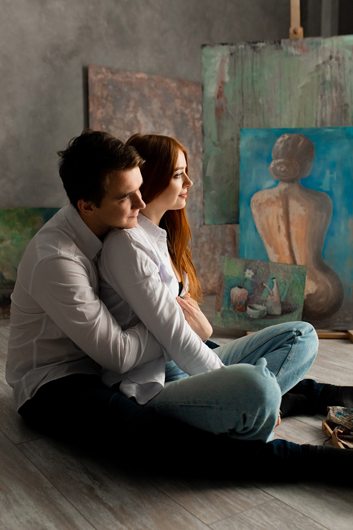 Юлия и Андрей. Идея с красками. Фотограф Белгород