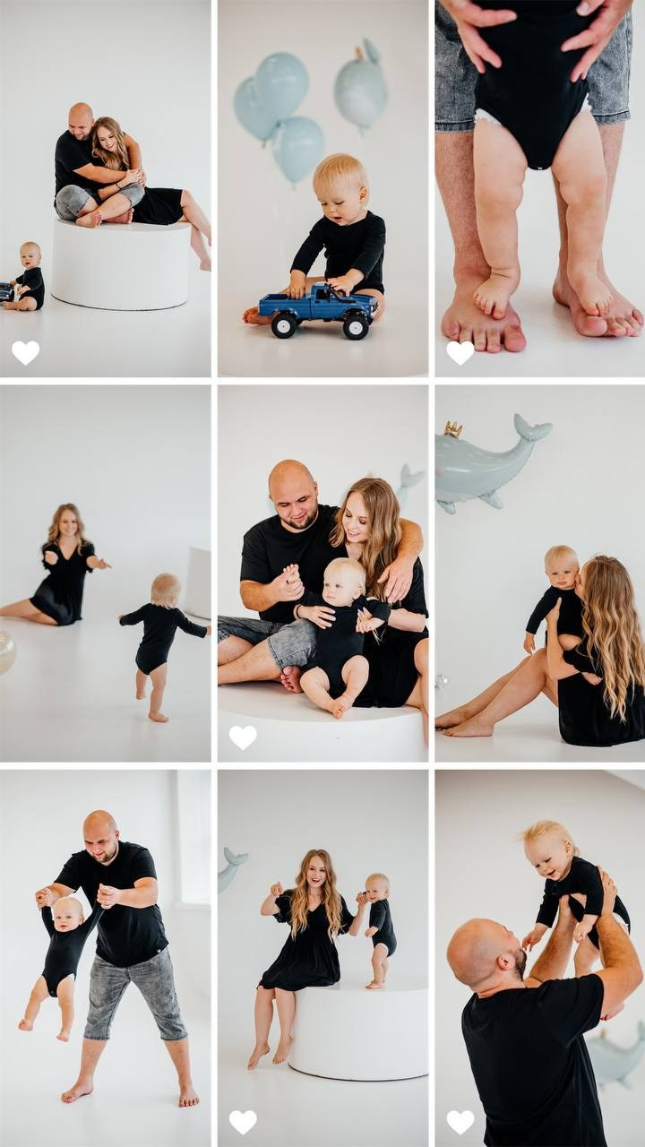 Семейная фотосессия на 1 годик
