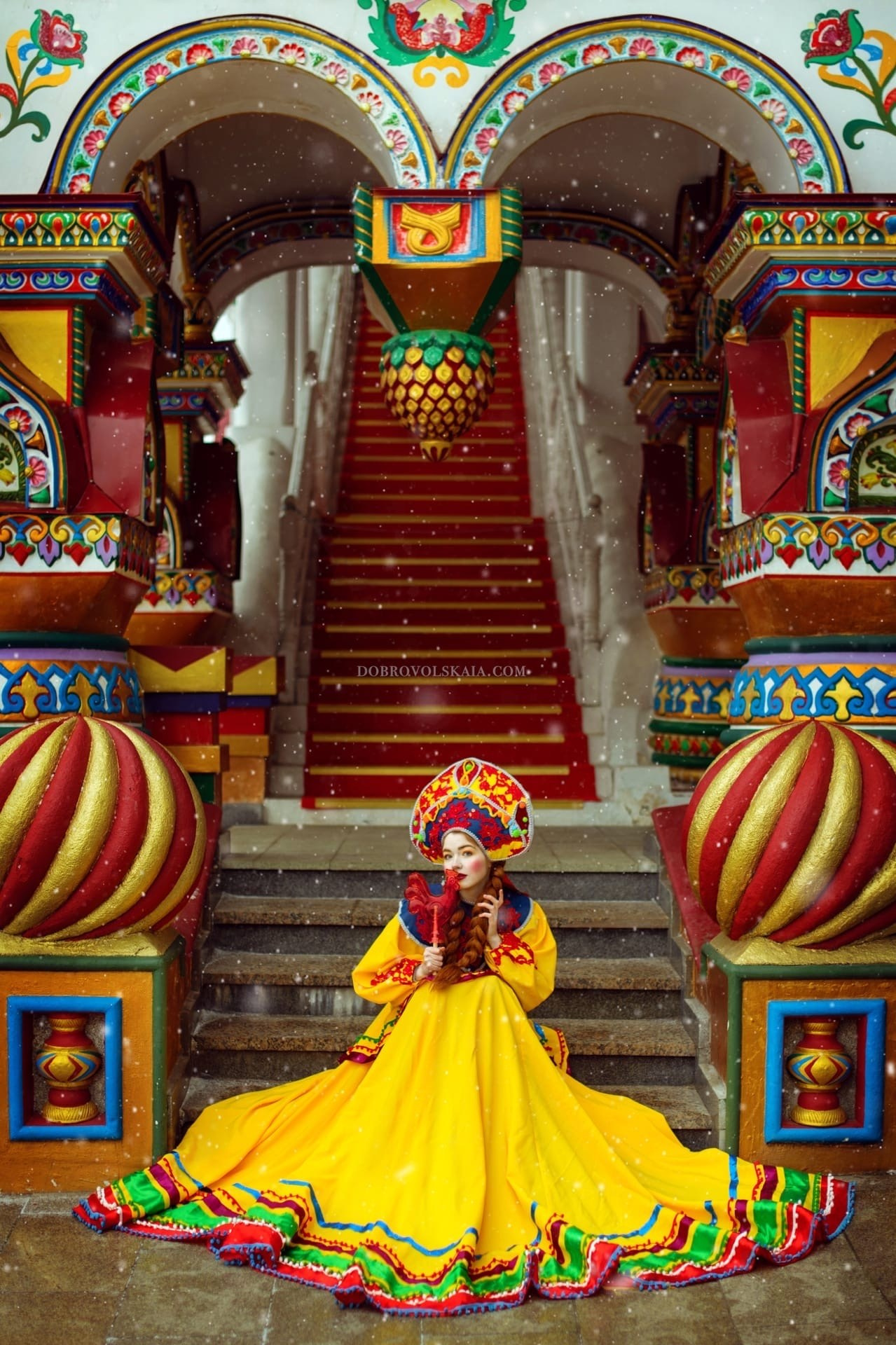 Масленица. Русские народные костюмы в Москве