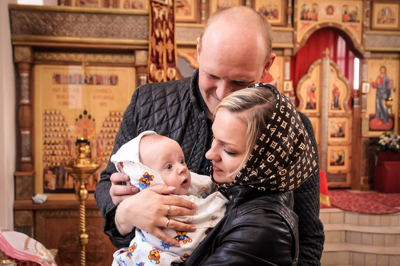 Таинство крещения. Фотограф Татьяна Ульянова. Съёмка выписки из роддома, Таинства Крещения