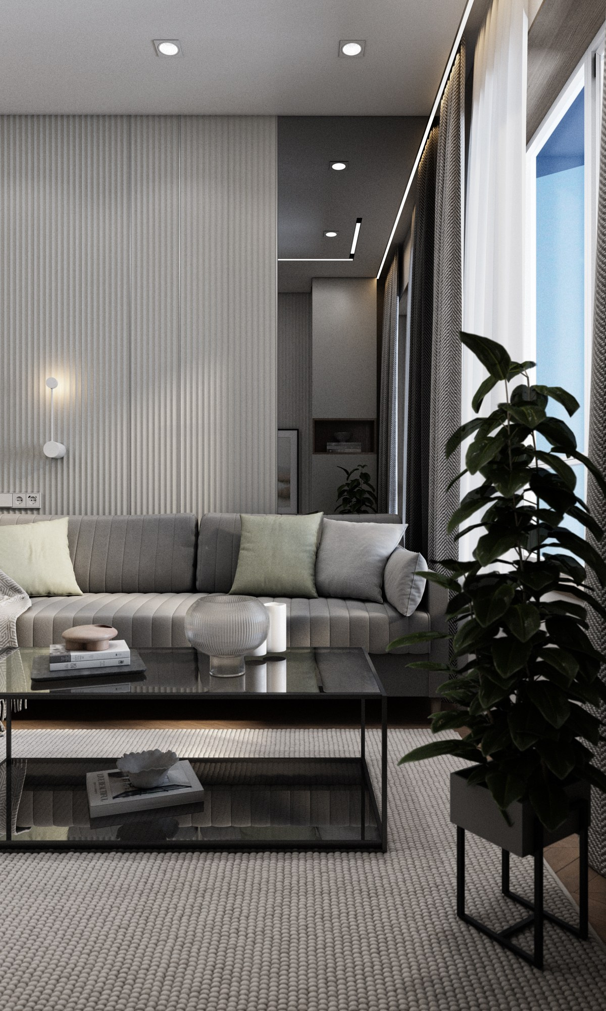 Стильная квартира ЖК Садовый квартал г. Владивосток. Дизайн-проекты жилых и общественных пространств во Владивостоке