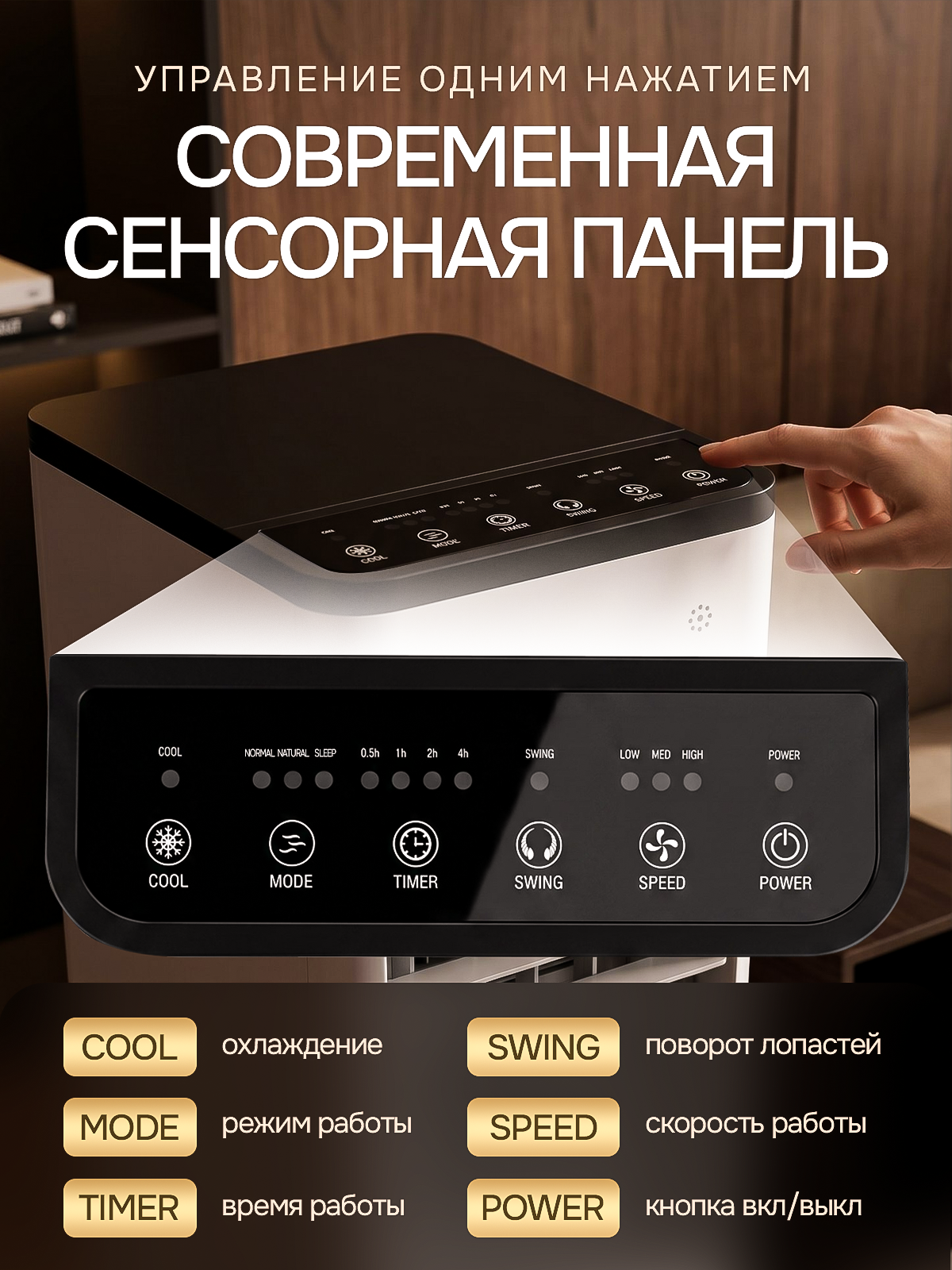 Напольный кондиционер. Дизайн карточек для маркетплейсов
