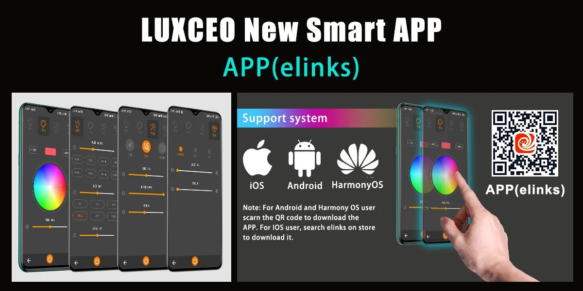 Светодиодная RGB-лампа LUXCEO P120S