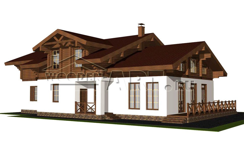 «Каменка» 366 кв. м. Проекты деревянных домов