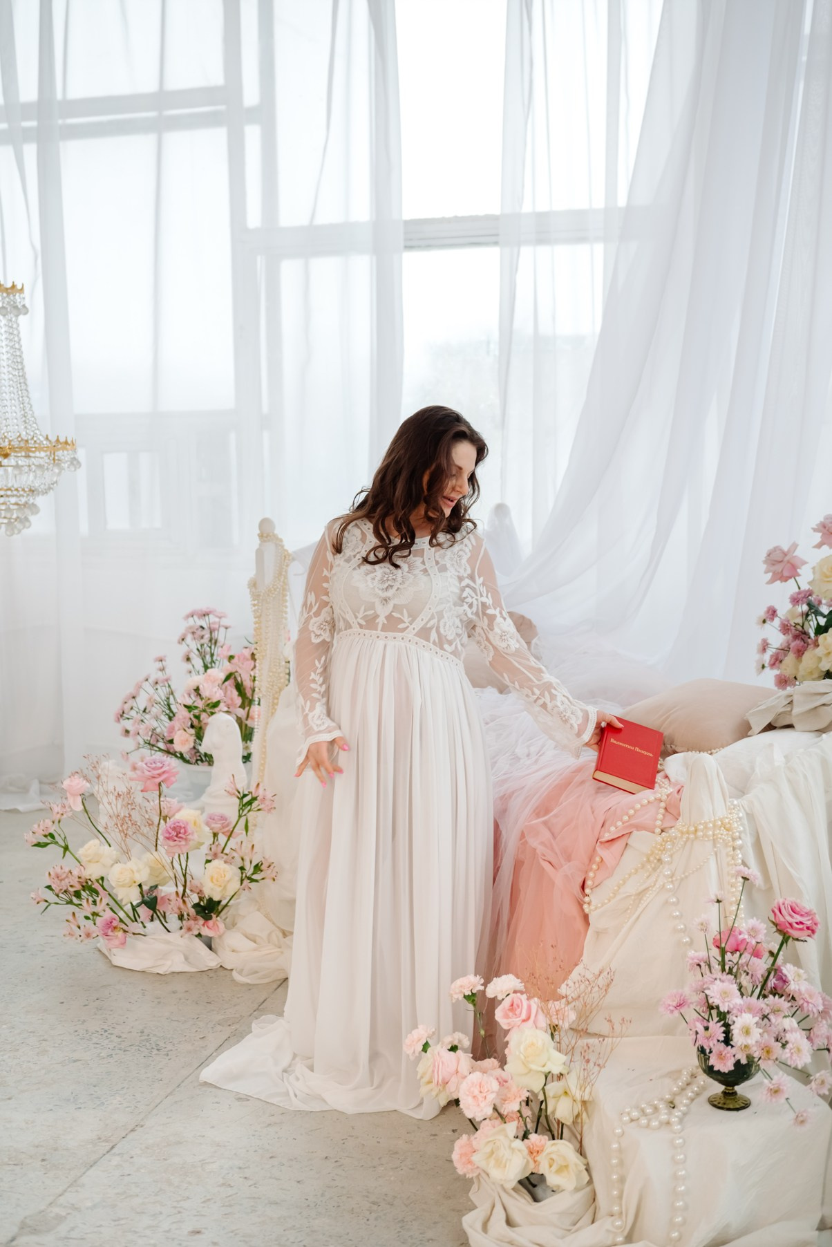 Беременность. Лена в цветах. Свадебный и сеейный фотограф в Санкт-Петербурге Елена Худякова