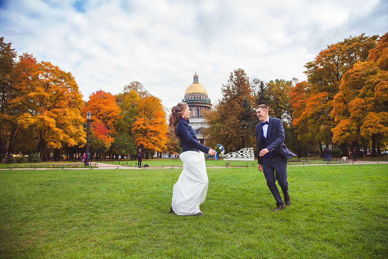 Осенняя свадьба. Фотограф в Санкт-Петербурге Елизавета Сорокина