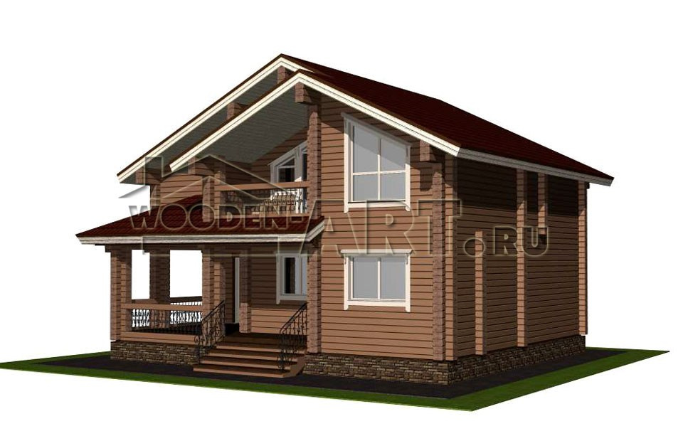 «Сахалин» 178 кв. м. Проекты деревянных домов