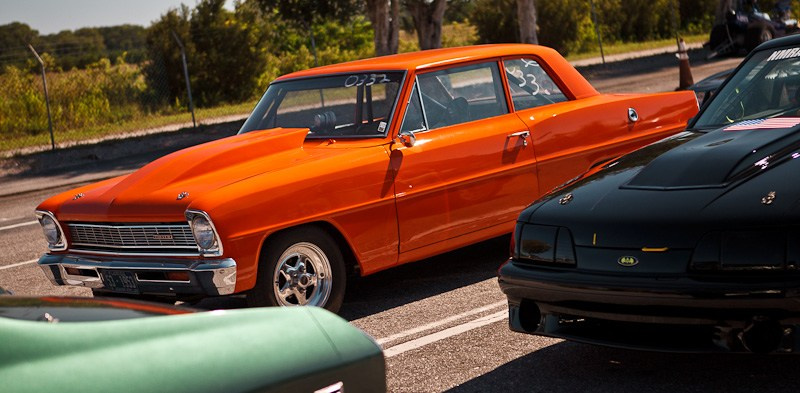 DrugRacing на автомобилях выпущенных до 1975 г. США, Флорида, 2010. Фотограф Василий Буланов