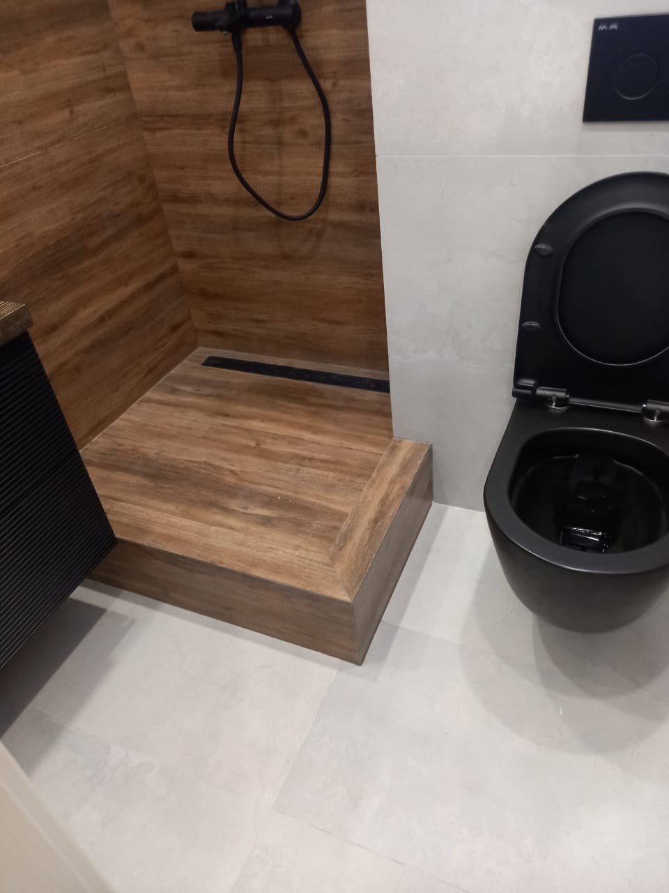 Ванная комната (с. Усады ул. Уютная д. 2). Ремонт санузла, туалета, ванной под ключ в Казани. Укладка плитки