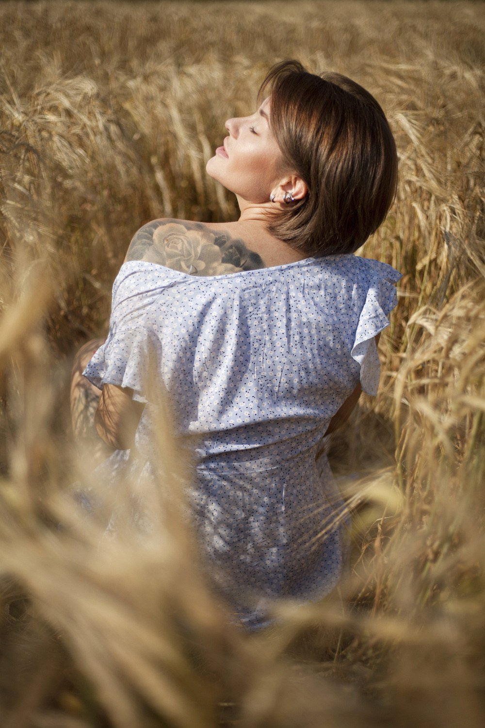В поле. Фотограф Мария Кольцова