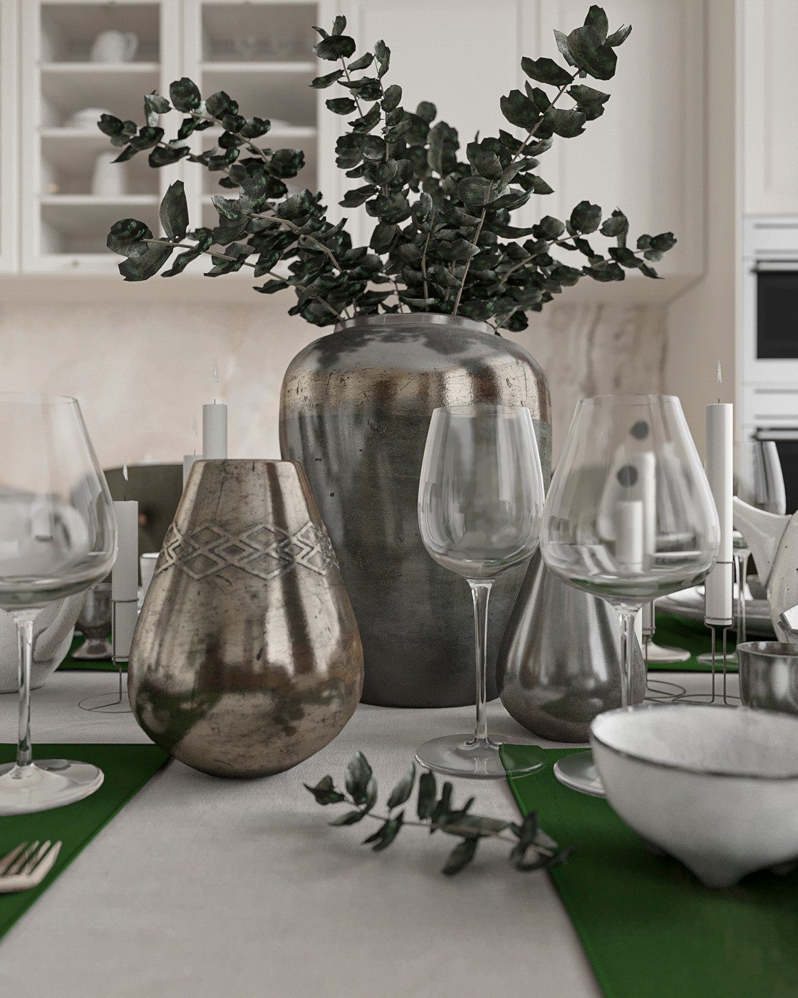 ГОСТИНАЯ СОВМЕЩЕННАЯ С КУХНЕЙ. Irina Balykina — Interior 3D Visualisation