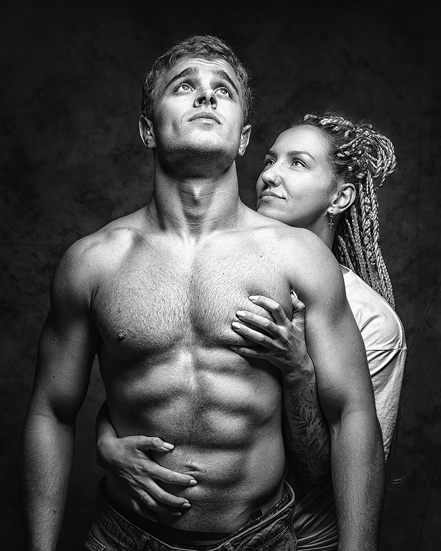 ПАРНЫЙ СТУДИЙНЫЙ ПОРТРЕТ. Антон Тимошевский, профессиональный портретный фотограф в Москве и Орле