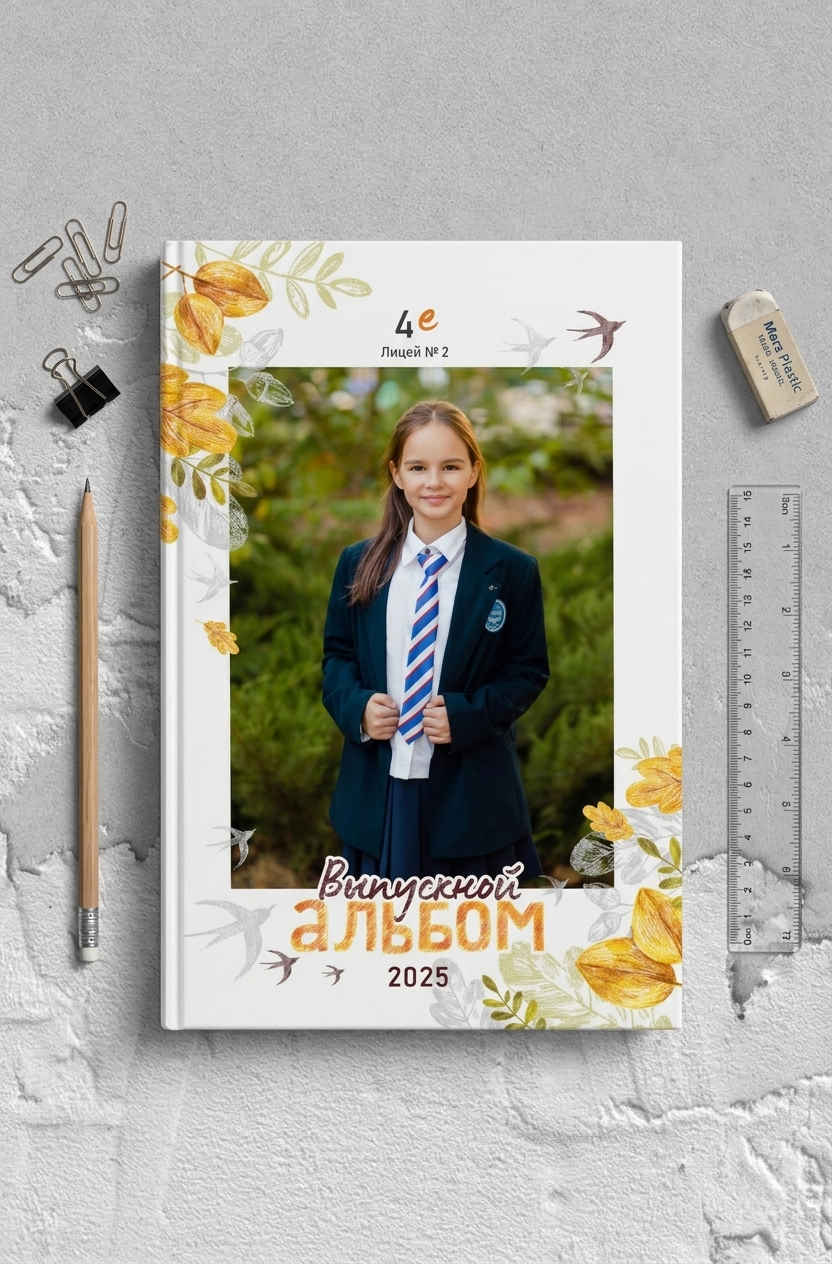 Портрет ученика для выпускного альбома 4 класс в студии Краснодар