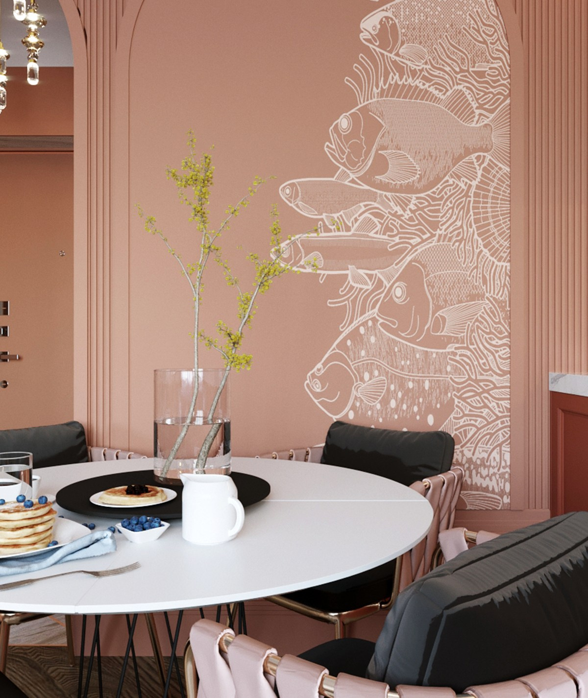 Квартира для девушки в г. Санкт-Петербург. 2019 год. Дизайнер интерьера Троилова Арина